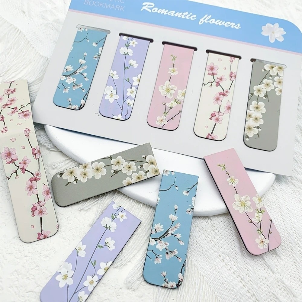 Bookmark Magnetic Clip - Set di 5 Segnalibri Magnetici con
