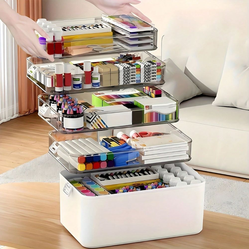 Stationery Office - Organizzatore per Medicinali Trasparente a Più