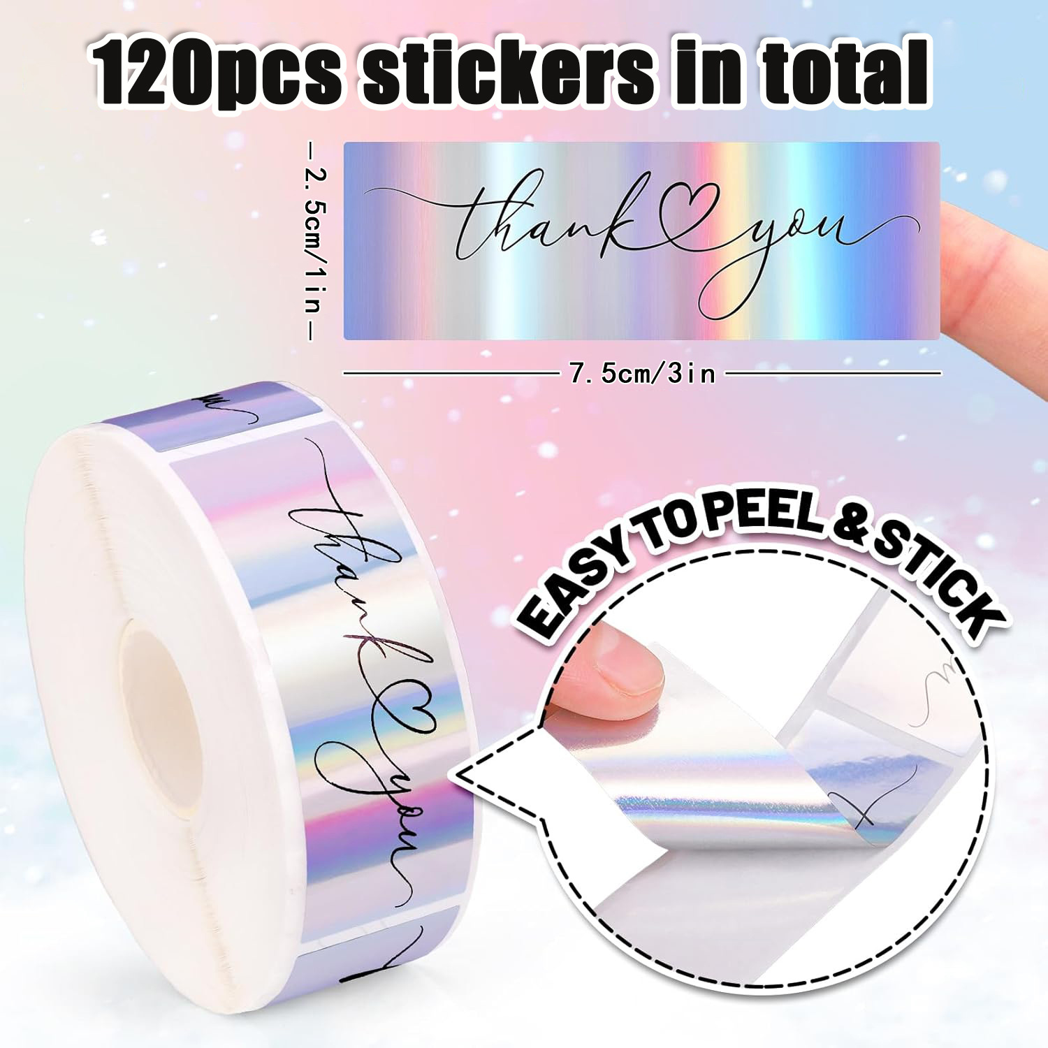 JCAC 120 pezzi/rotolo Adesivi  - Sticker Label Roll recensione e prezzo